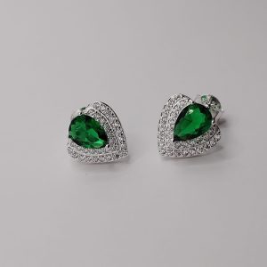 Broqueles de piedra esmeralda sintética